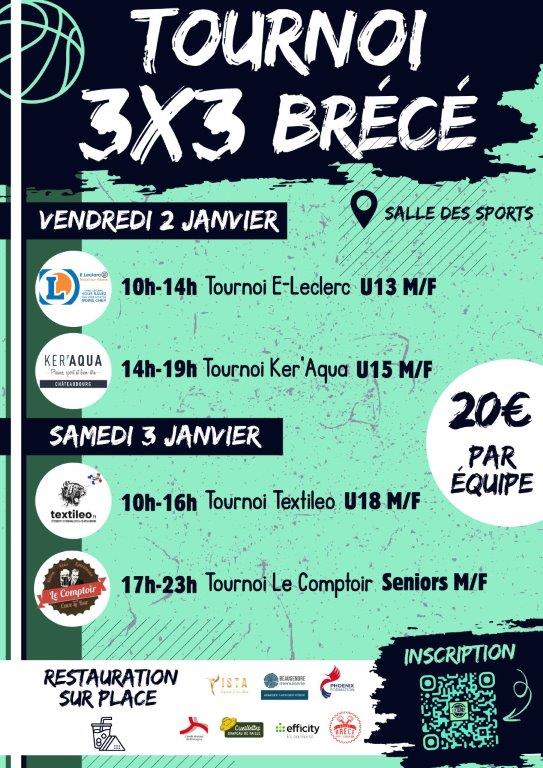 TOURNOI 3X3 - BRÉCÉ BASKET CLUB