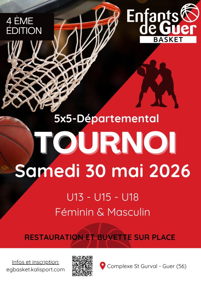 Tournoi U13/U15/U18 - Enfants de Guer Basket