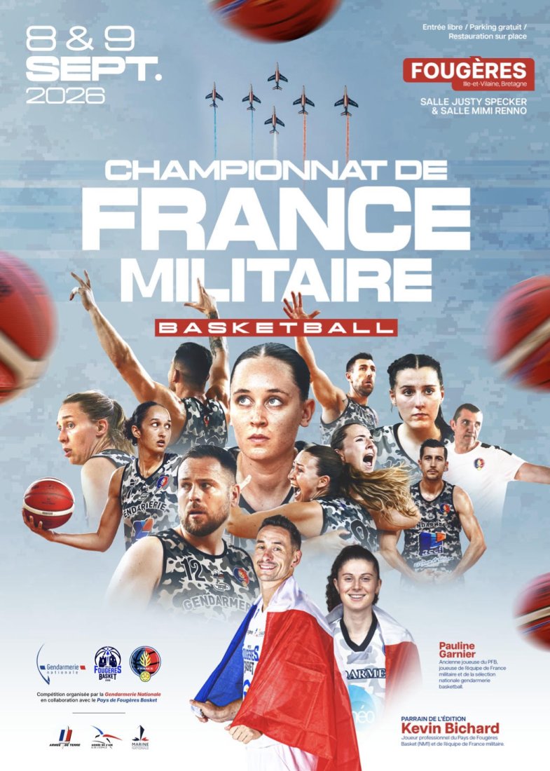 CHAMPIONNAT DE FRANCE MILITAIRE DE BASKET À FOUGÈRES